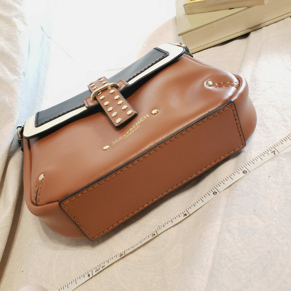 NWT Jack French London Smooth Leather Crossbody - Picture 6 of 8